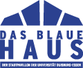 LOGO das "Blaue Haus" der Universitt Duisburg-Essen (UDE) 